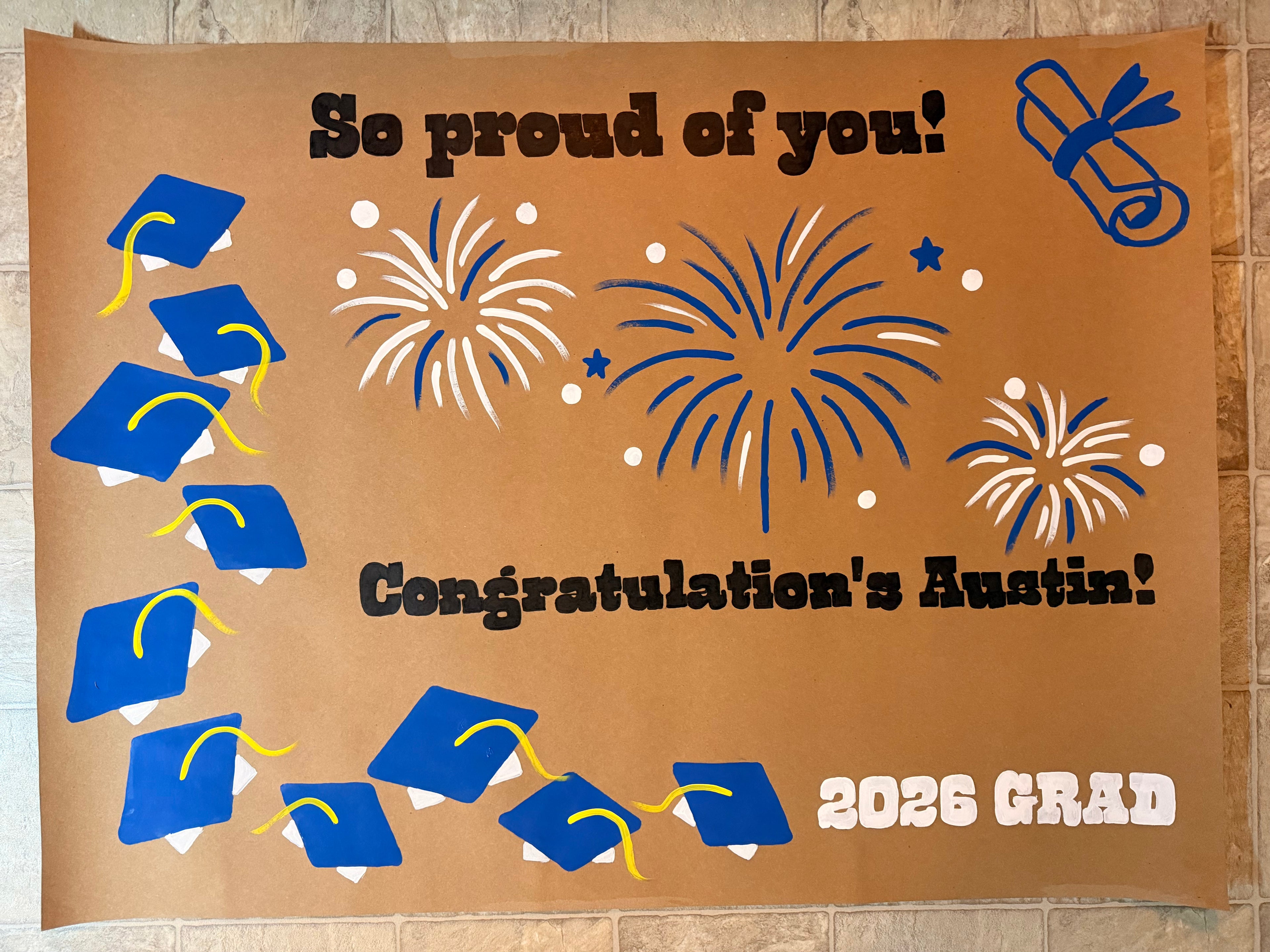 Graduation banner-customizable