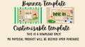 Hole in one party banner-download template