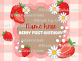 Berry First Birthday-customizable