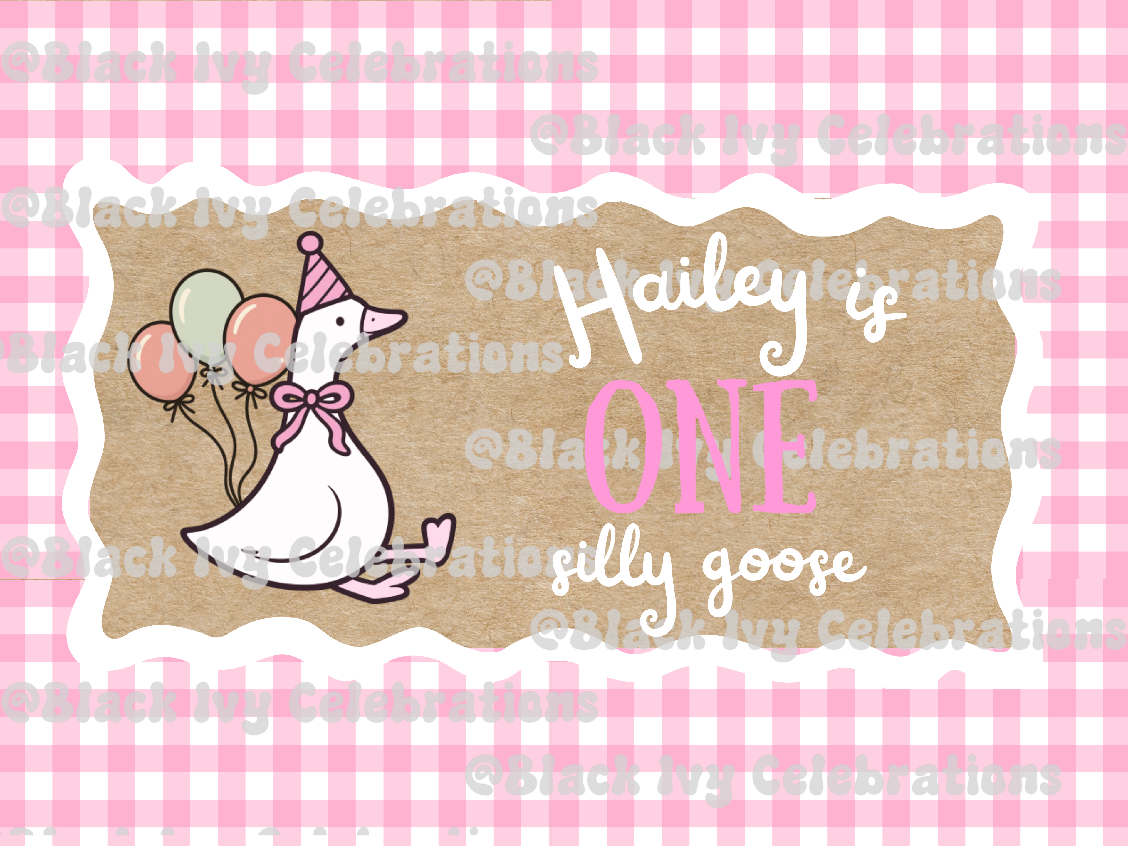 One silly goose design-customizable