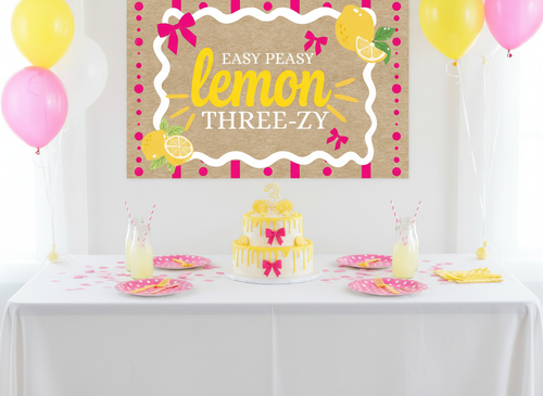 Easy peasy Lemon three-zy banner